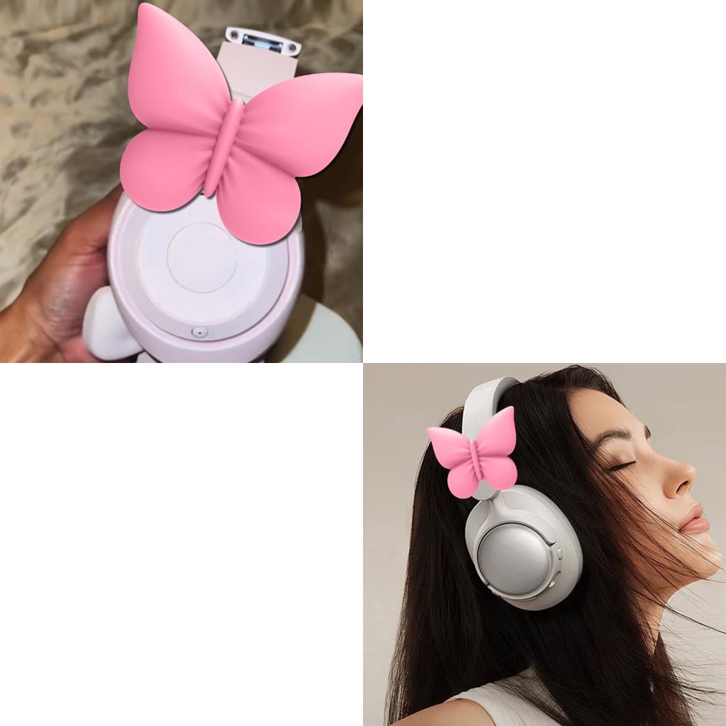 Gaming Accessories Headset - 2Pcs Silicone Bowknot Earbuds Accessories Headphones
