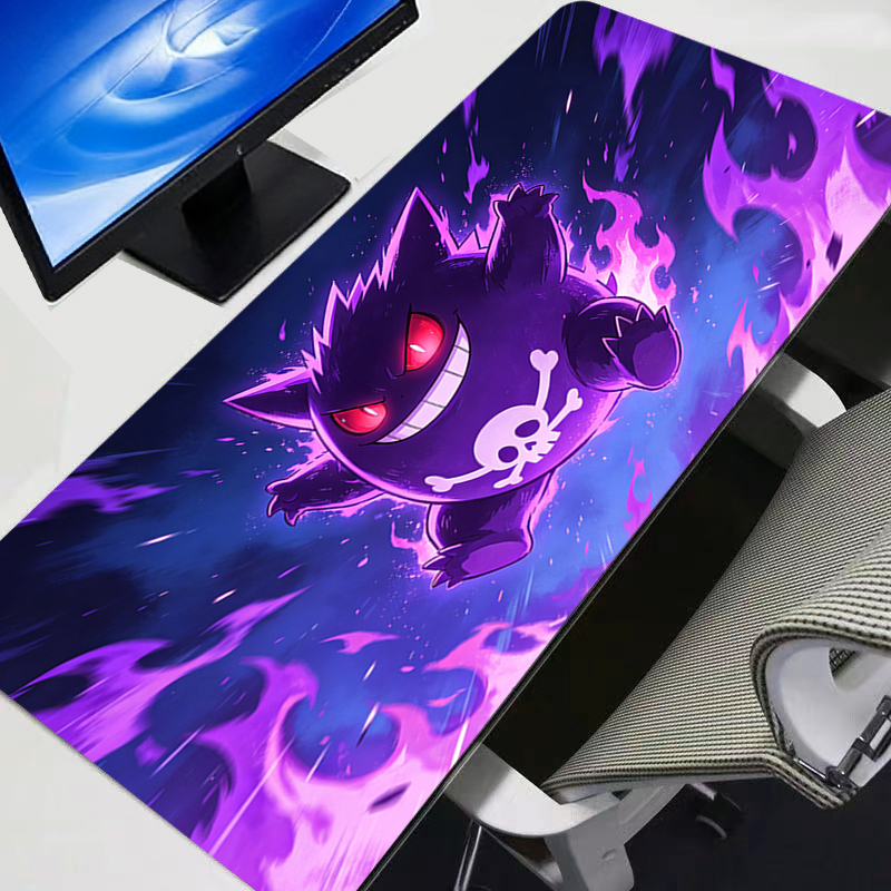 Gaming Accessories For Table - Mouse Pad Gengar Pokemon Pikachu Anime