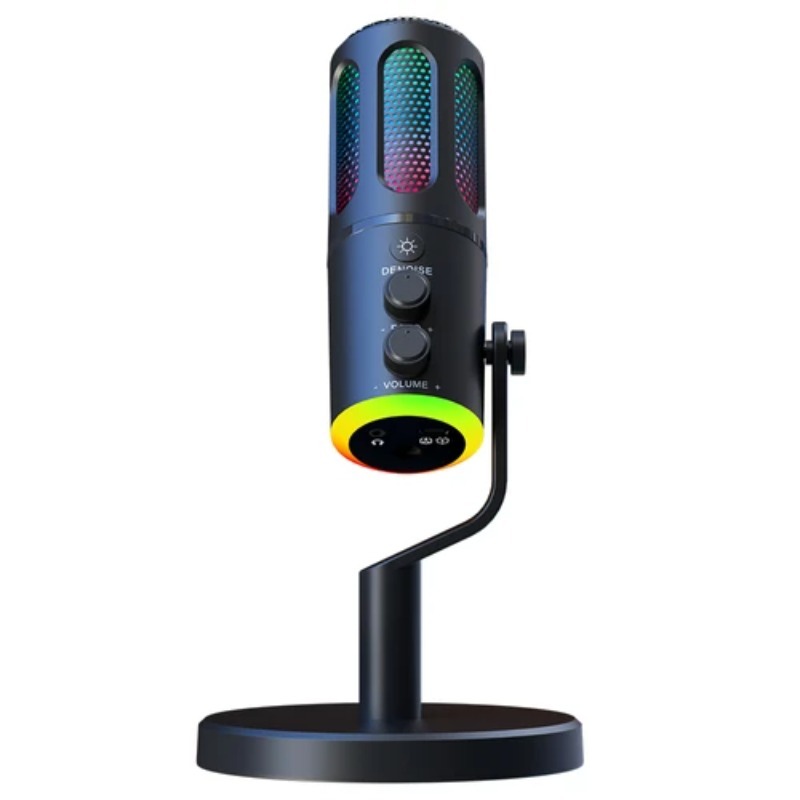 Youtube Gaming Accessories - USBPlug & Play Desktop Microphone RGB