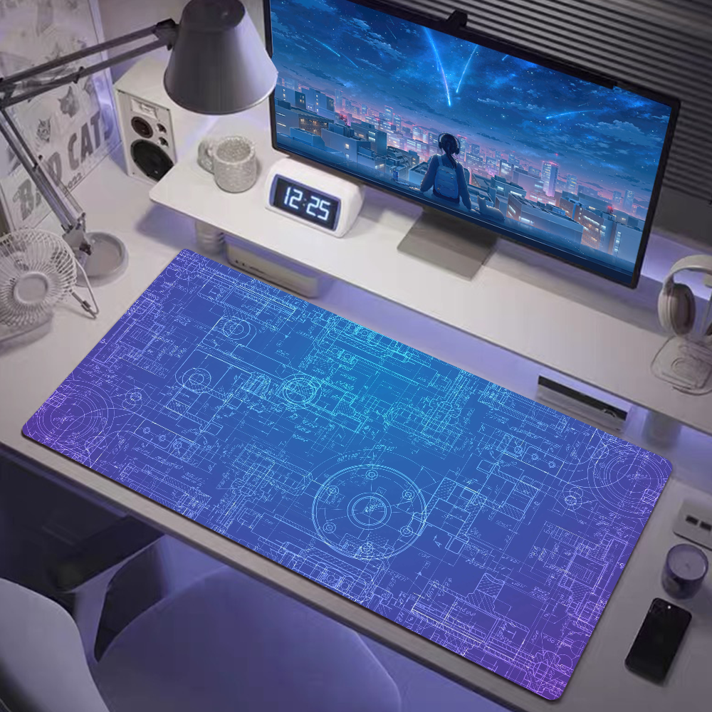 Gaming Accessories Drawing - Mouse Pad Gaming Accessory Mechanical Drawings