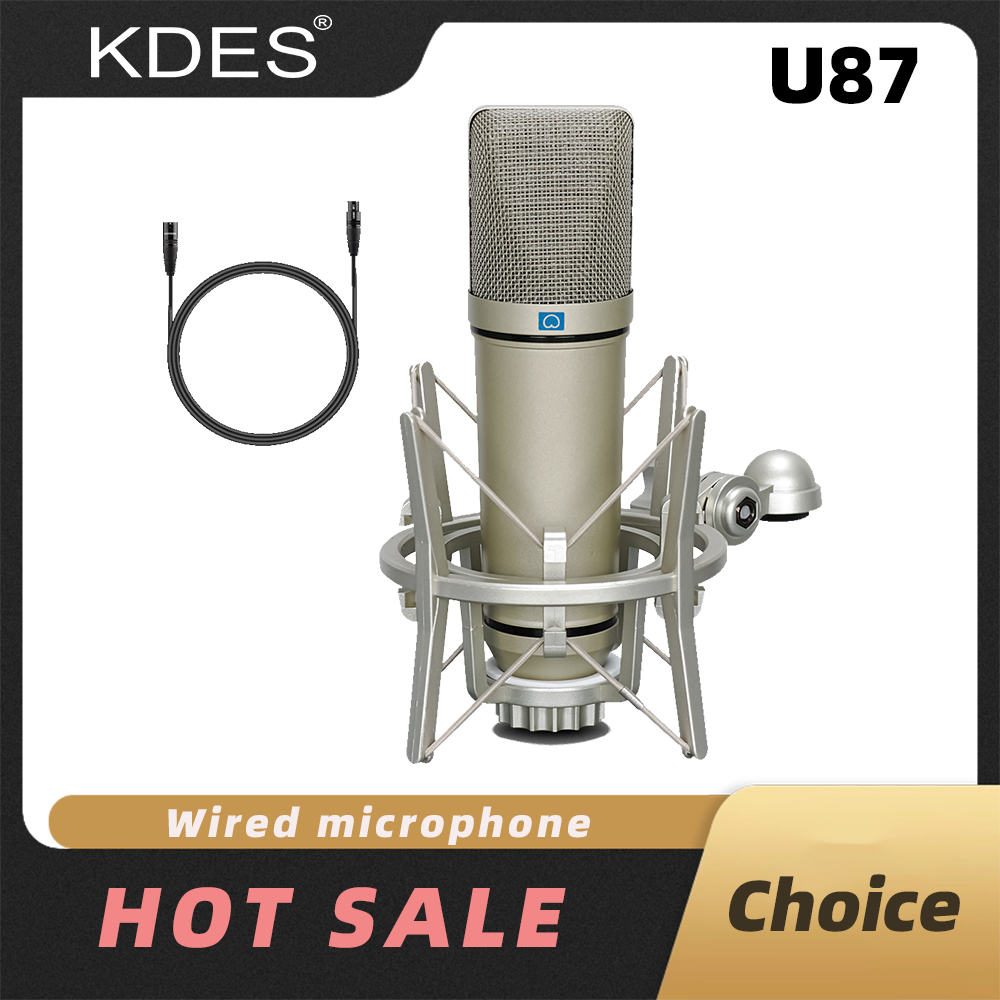 Youtube Gaming Accessories - KDES U87 AI XLR Condenser Microphone