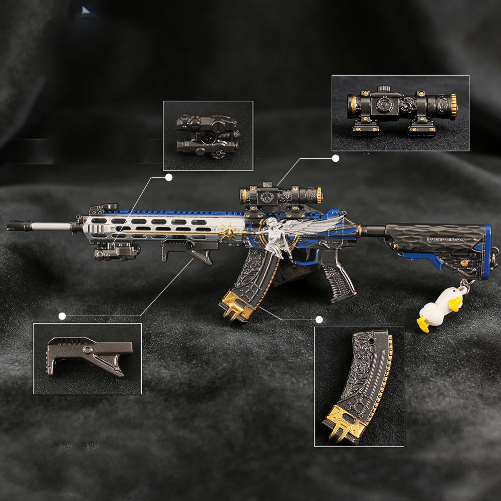 Gaming Accessories To Gift - 22cm Detachable Toy Gun Keychain Metal