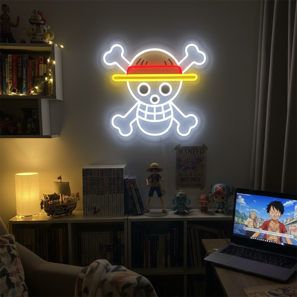 Gaming Accessories To Gift - Pokemon One Piece Anime Neon Sign