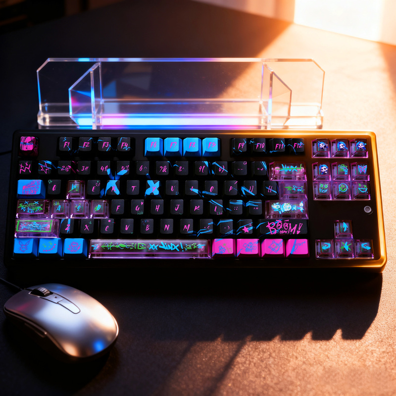 Jinx Anime Theme Keycaps Mecha - Gaming Accessories To Gift recension och pris