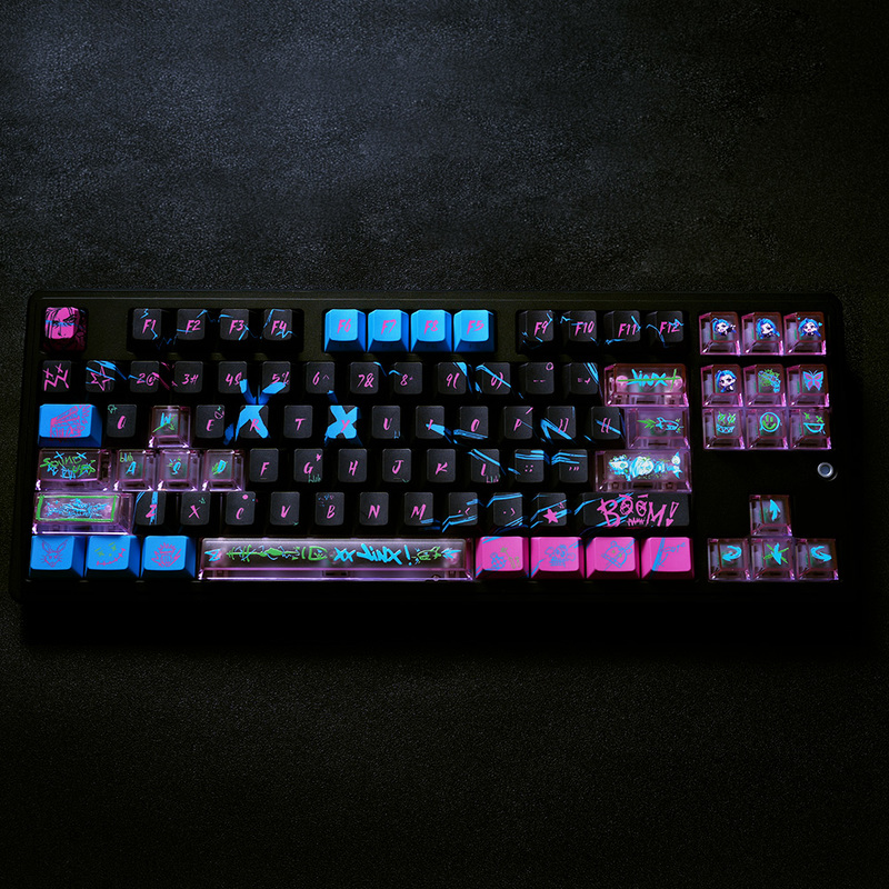 Jinx Anime Theme Keycaps Mecha - Gaming Accessories To Gift recension och pris