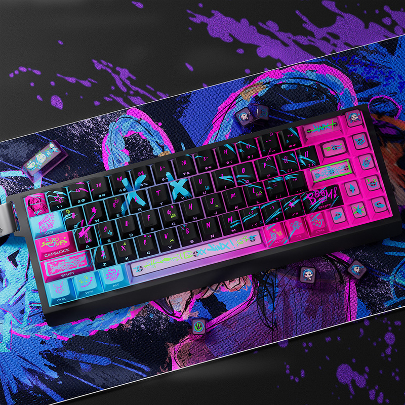 Jinx Anime Theme Keycaps Mecha - Gaming Accessories To Gift recension och pris