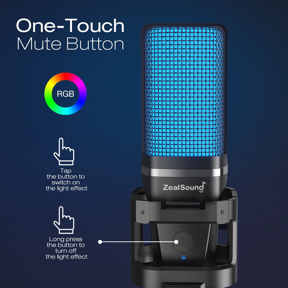 Zealsound RGB USB Condenser Ga - Youtube Gaming Accessories recension och pris