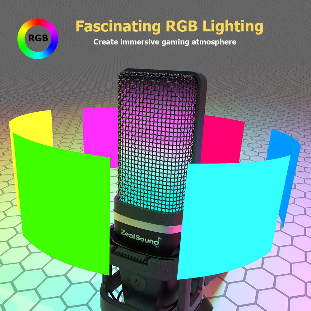Zealsound RGB USB Condenser Ga - Youtube Gaming Accessories recension och pris