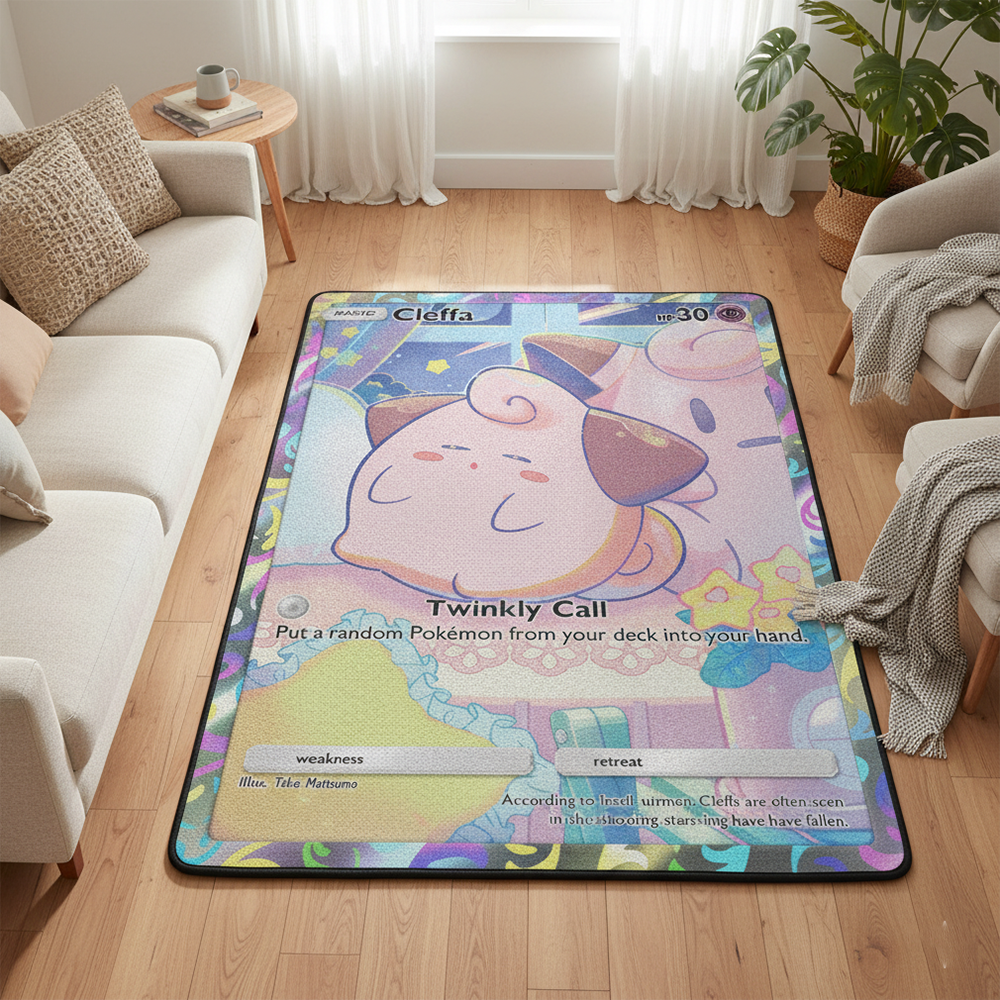 Pokemon Cleffa Anime Rug Kawai - Gaming Accessories To Gift recension och pris