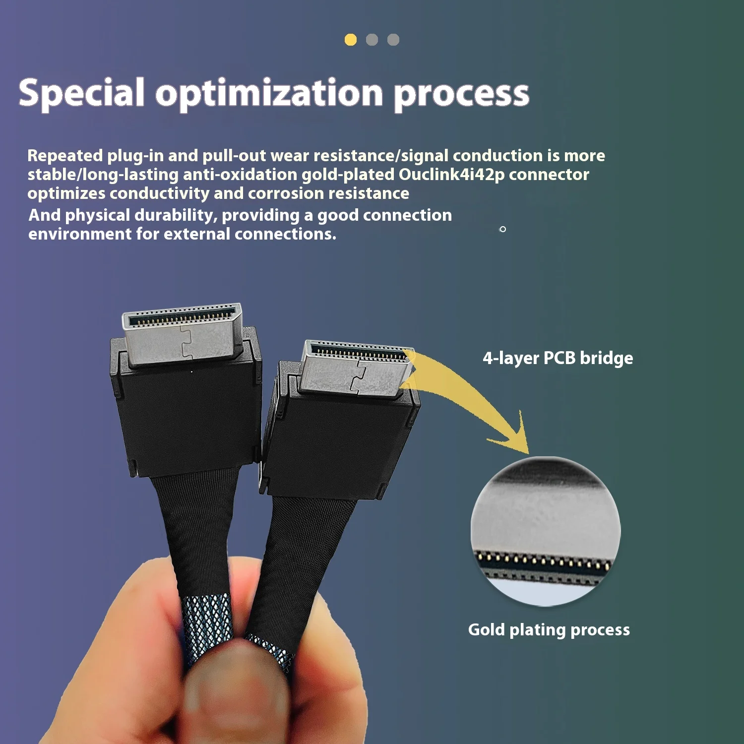 PCIE 4.0 X4 Oculink 4i / 4X Ca - Pcie Extension Cable recension och pris