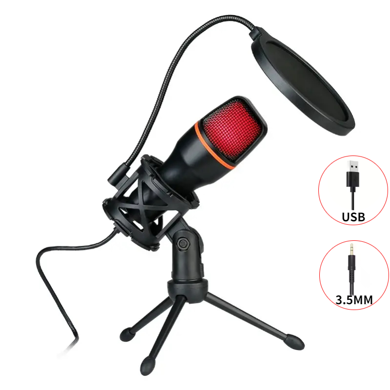 3.5mm/USB Condenser Wired Micr - Youtube Gaming Accessories recension och pris
