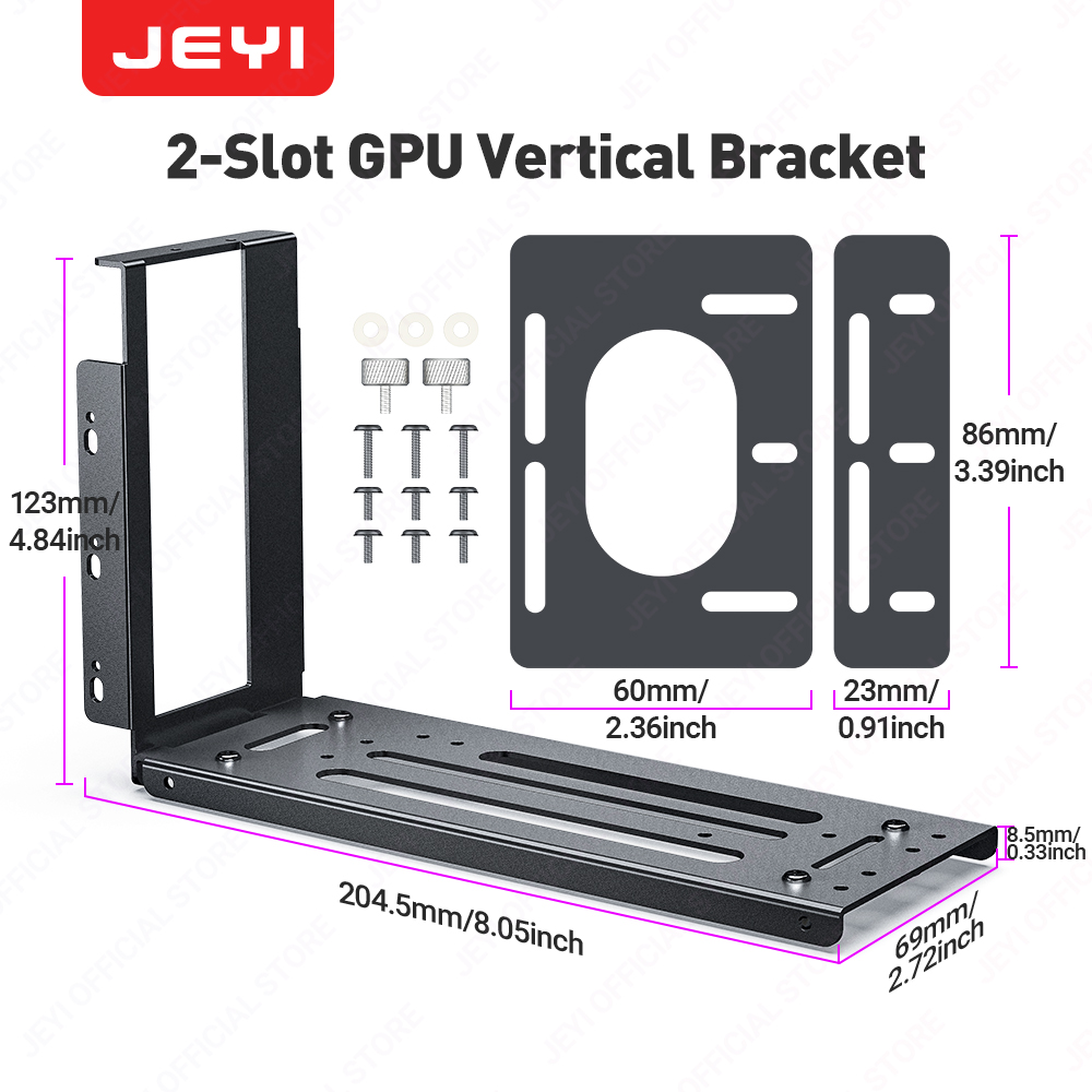 JEYI Vertical Graphics Card Mo - Pcie Extension Cable recension och pris