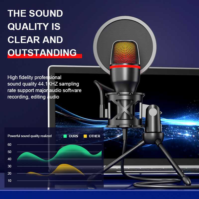 Professional Condenser Microph - Youtube Gaming Accessories recension och pris