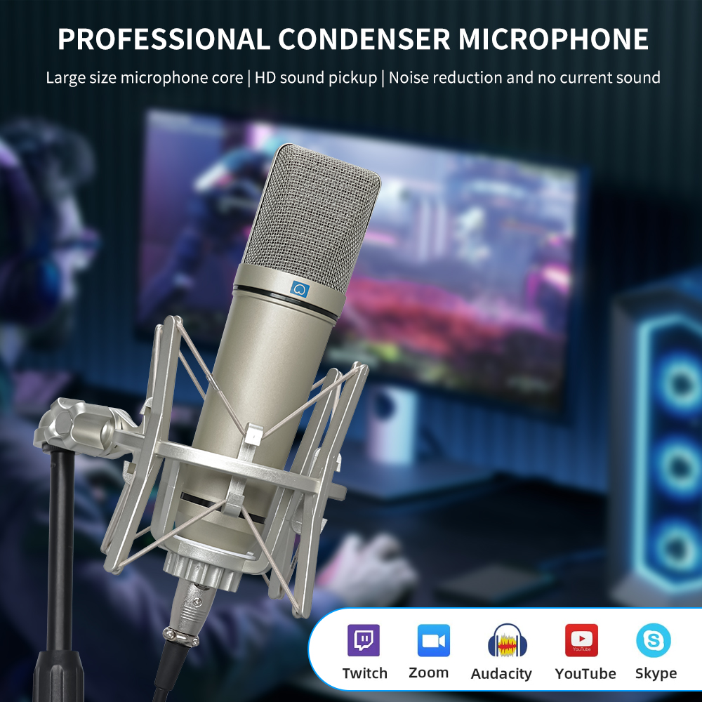 KDES U87 AI XLR Condenser Micr - Youtube Gaming Accessories recension och pris