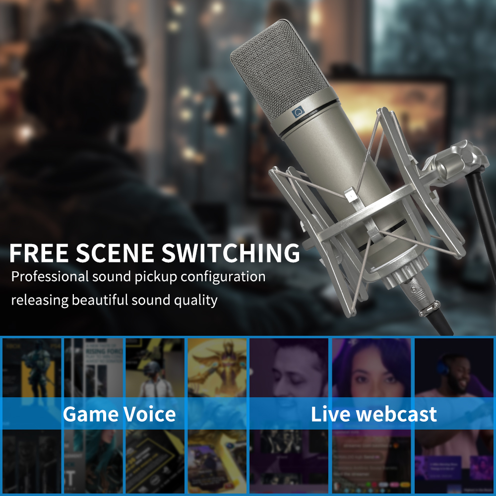 KDES U87 AI XLR Condenser Micr - Youtube Gaming Accessories recension och pris