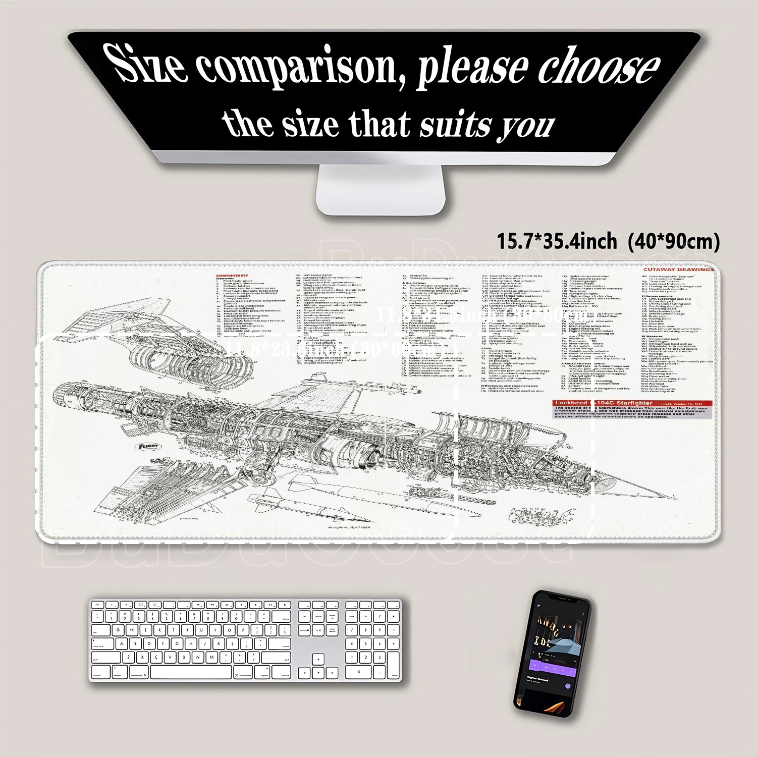 Gaming Mouse Pad Black And Whi - Gaming Accessories Drawing recension och pris