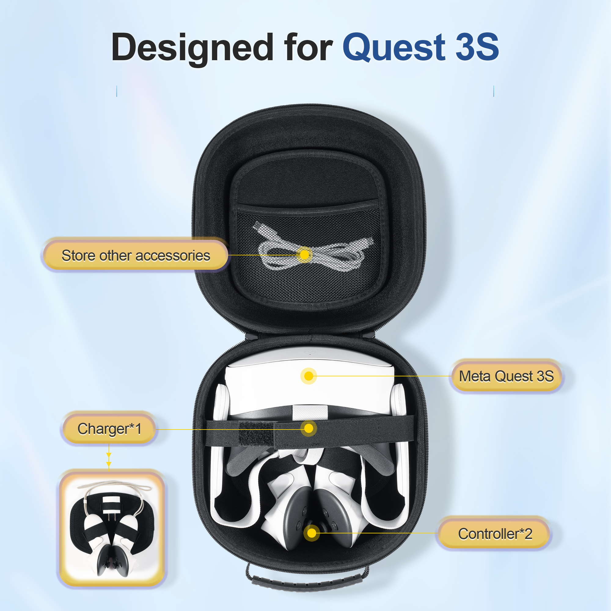 Hard Carrying Case Compatible  - Gaming Accessories Headset recension och pris