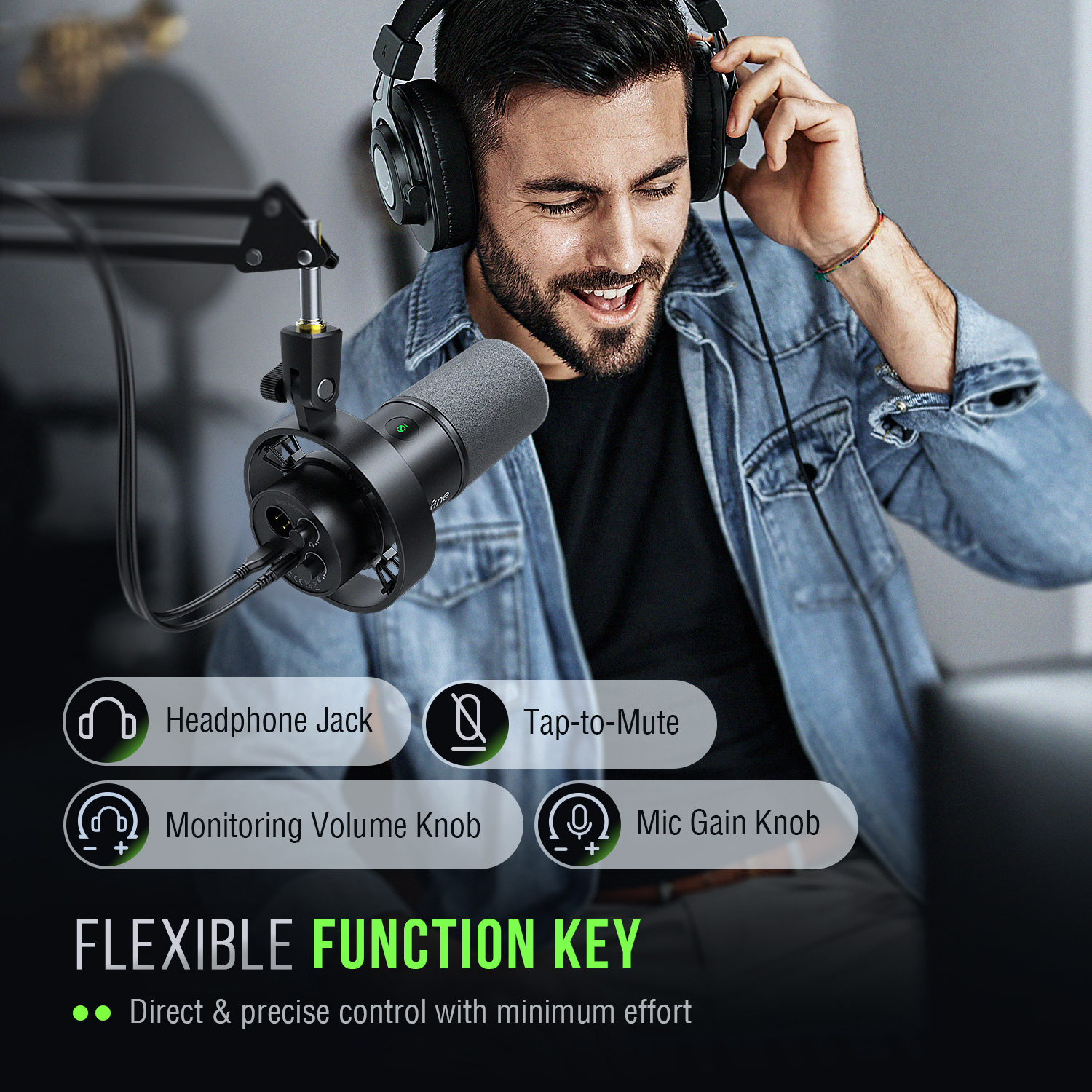 FIFINE USB/XLR Dynamic Microph - Youtube Gaming Accessories recension och pris