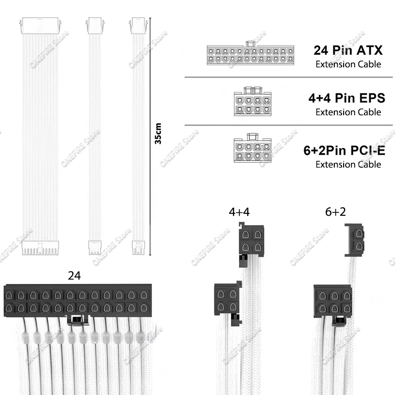 PSU Extension Cable Motherboar - Pcie Extension Cable recension och pris