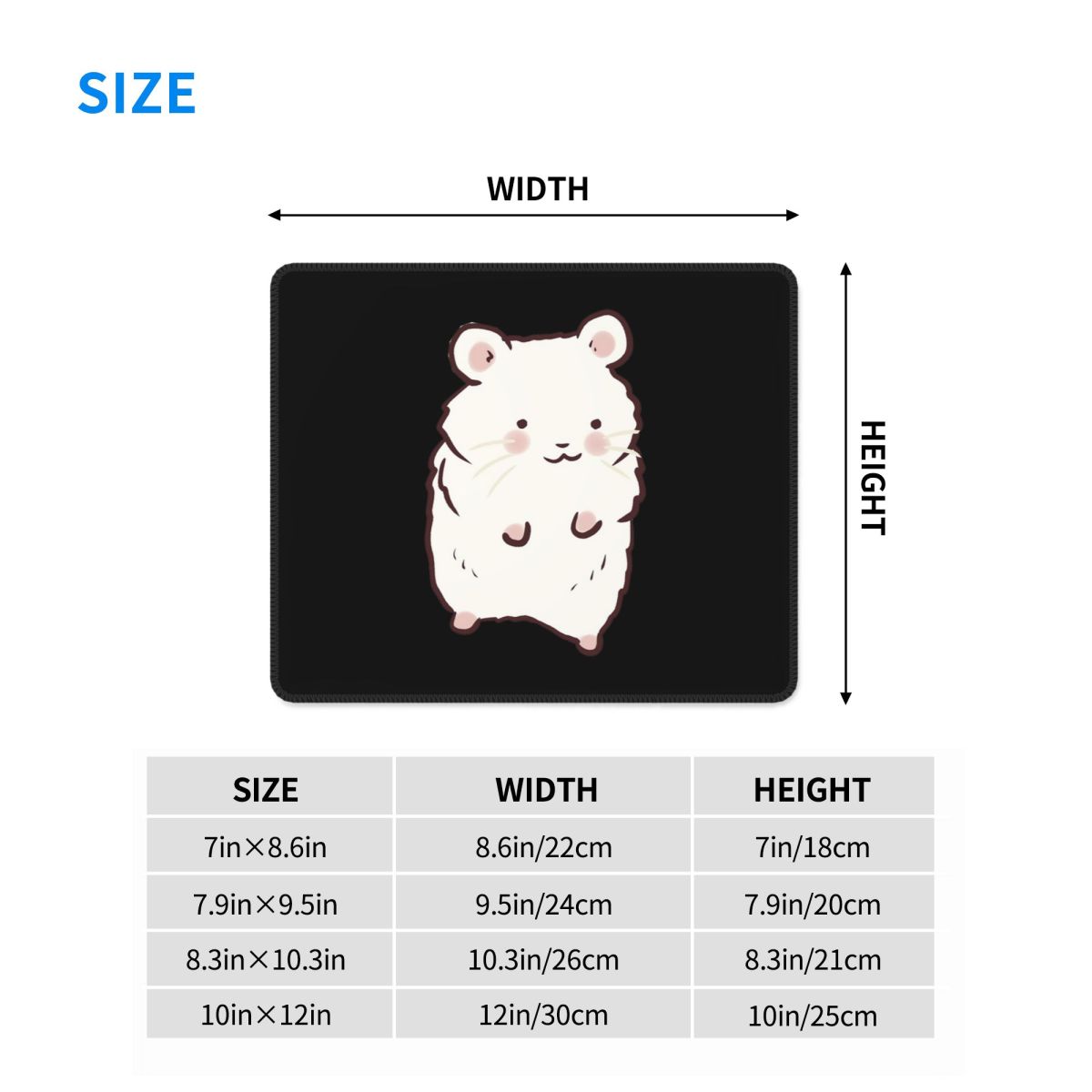 Multi-size Mouse Pad Cute Hams - Gaming Accessories Drawing recension och pris
