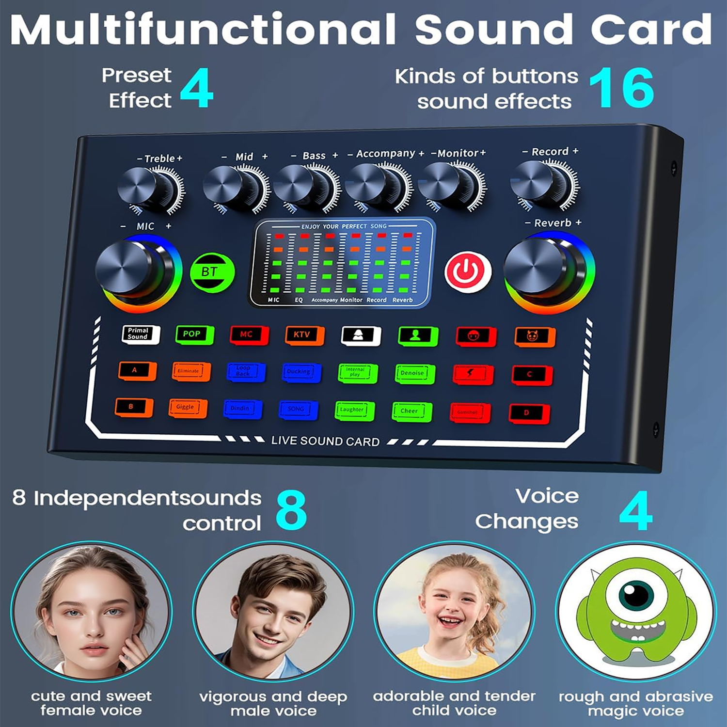 F009 Live Sound Card Broadcast - Youtube Gaming Accessories recension och pris